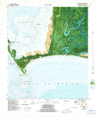 1982 Map of Cape San Blas, Gulf County, FL — High-Res, 1993 Print